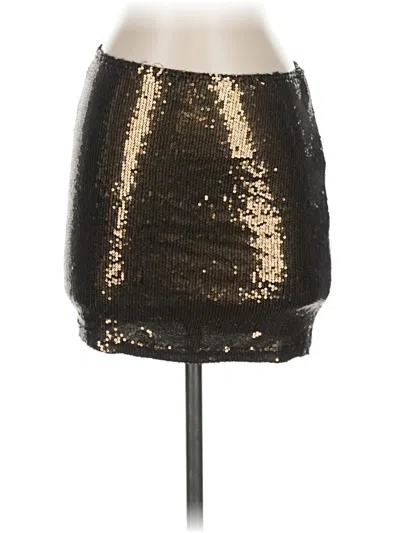Pre-owned Sans Souci Formal Skirt In Gold