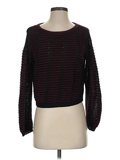 Pre-owned Sans Souci Pullover Sweater In Burgundy