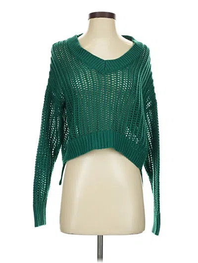 Pre-owned Sans Souci Pullover Sweater In Green