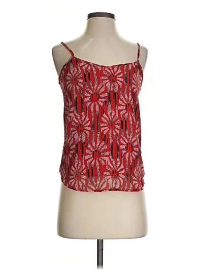 Pre-owned Sans Souci Sleeveless Blouse In Red