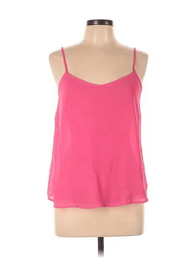 Pre-owned Sans Souci Sleeveless Top Pink Halter Neckline Tops