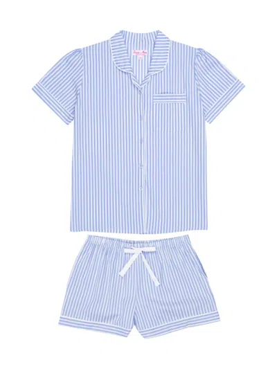 Sant And Abel Women's Braddock Classic Short Pyjama Set In Blue