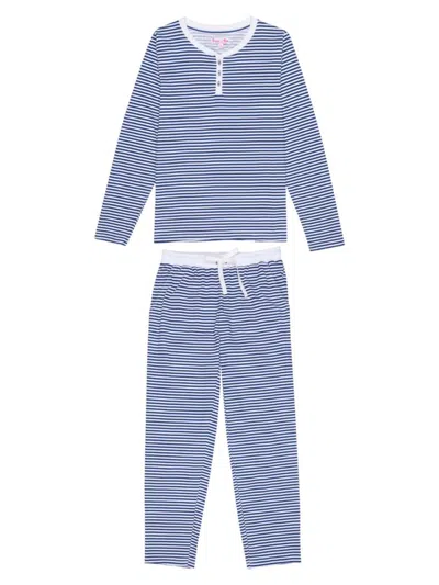 Sant And Abel Women's Marina Jersey Long Sleeve Set In Blue