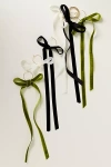 Santa Barbara Design Studio Velvet Bow Wine Charms, Set Of 6