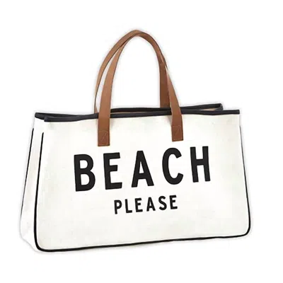 Santa Barbara Design Studio Women's Beach Please Tote In Black/white In Multi