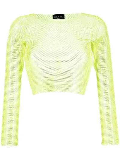 SANTA LEMON LONG SLEEVE SPARKLING TOP