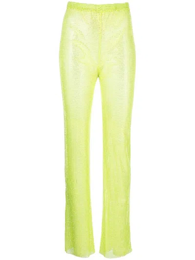 Santa Brand Sparkling Trousers In Light Green