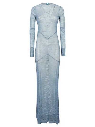 SANTA WOMEN'S DRESSES CLEAR BLUE