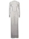 Santa Maxi Dress In Silver