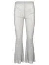 Santa Flare Leg Trousers In Silver