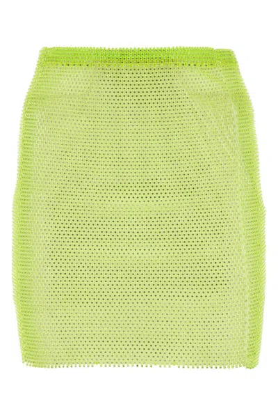 SANTA GREEN MESH MINI SKIRT