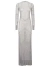 Santa Maxi Dress In Silver
