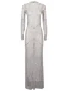 Santa Maxi Dress In Silver