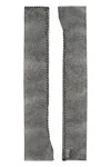 Santa Brands Rhinestone Mesh Metallic Armwarmer In Gray