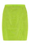 Santa Rhinestone Embellished High-waisted Netted Skirt