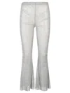 Santa Flare Leg Trousers In Silver