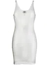 Santa Rhinestone-embellished Midi Dress In Grey