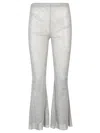 SANTA BRANDS SILVER FLARE LEG TROUSERS FOR WOMEN