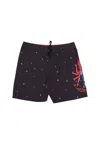 Santa Cruz Johnson Danger Zone 2 Boardshort Men's Bermuda Shorts Black In Black