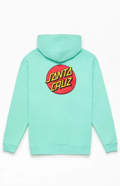 Santa Cruz Kids Classic Dot Hoodie In Mint In Multi