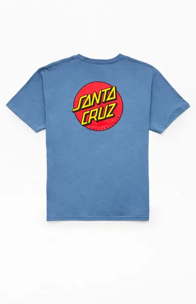 Santa Cruz Kids Classic Dot T-shirt In Indigo In Blue
