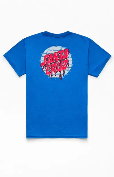 Santa Cruz Kids Delfino Spotlight Dot T-shirt In Blue