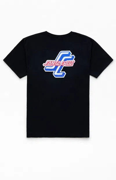 Santa Cruz Kids Outer Ogsc T-shirt In Black