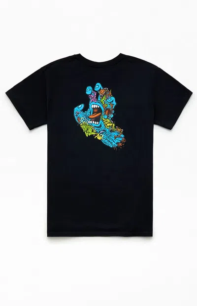 Santa Cruz Kids Roskopp Screaming Five T-shirt In Black