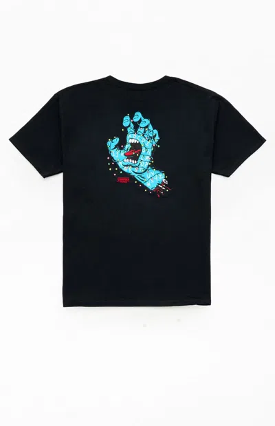 Santa Cruz Kids Stranger Things Screaming Lights T-shirt In Black