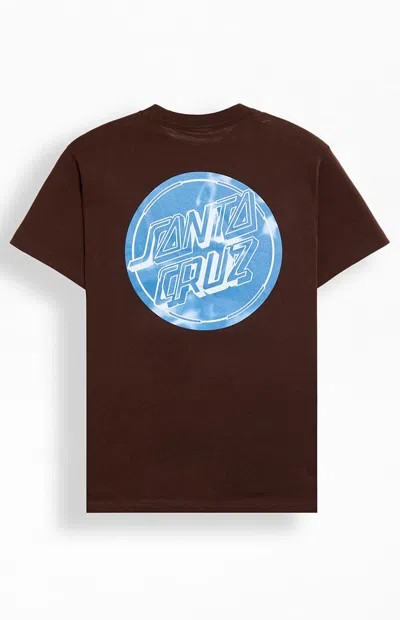 Santa Cruz Men's Acid Cloud T-shirt In Brown