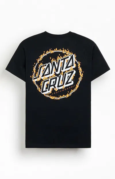 Santa Cruz Men's Burnt Opus Oversized Heavyweight T-shirt In Black