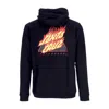 Santa Cruz Men's Hooded Sweatshirt Flamed Not A Dot Hood Black In Black