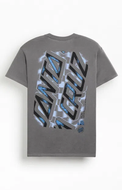 Santa Cruz Men's Intersect Heavyweight Oversized T-shirt In Charcoal In Gray