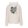 Santa Cruz Men's Lightweight Hooded Sweatshirt Cabana Moon Dot Hood Off White In Off White