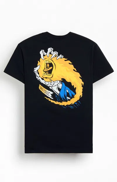 Santa Cruz Men's Screaming Reaper T-shirt In Black
