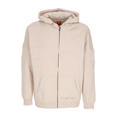 Santa Cruz Men's Tonal Strip Panel Zip Hoodie Oat Zip Hoodie In Neutral
