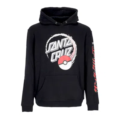 Santa Cruz Poke Ball Dot Hoodie X Pokemon Black Men's Hoodie