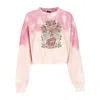 Santa Cruz Sage Front Crew Women's Cropped Crewneck Sweatshirt Pink Dip Dye