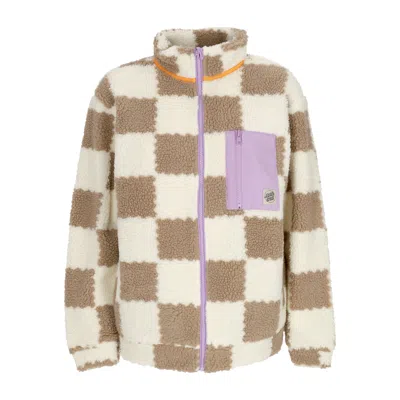Santa Cruz Sydney Sherpa Fleece Brown Checkerboard Women's Teddy Bear