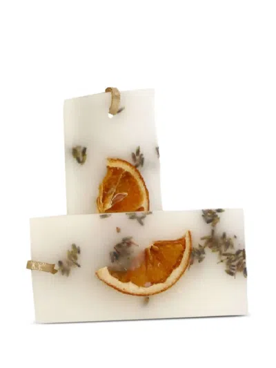 Santa Maria Novella Acqua Della Regina Wax Tablets (set Of Two) In White