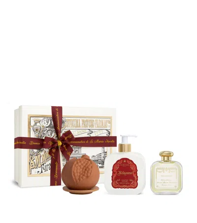 Santa Maria Novella Melograno Eau De Cologne Fragrance Gift Set In Transparent