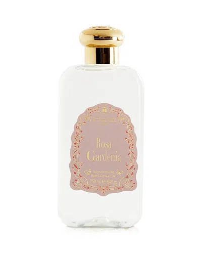 Santa Maria Novella Rosa Gardenia Bath & Shower Gel 8.4 Oz. In White