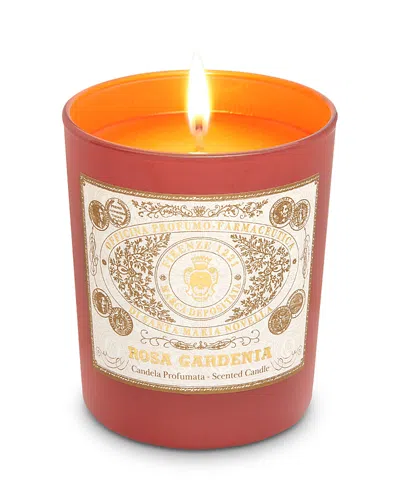 Santa Maria Novella Rosa Gardenia Scented Candle 8.8 Oz. In Red