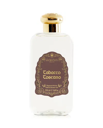 Santa Maria Novella Tabacco Toscano Bath & Shower Gel 8.4 Oz. In White