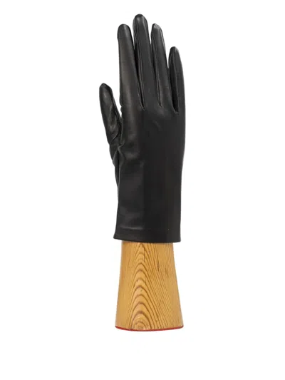 Santacana Leather Gloves In Black