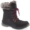 Santana Canada Leather & Wool Blend Mid Winter Boot In Black/purple Leather
