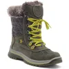 Santana Canada Leather & Wool Blend Mid Winter Boot In Grey Leather