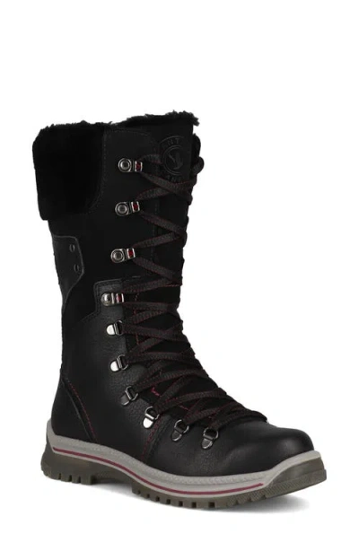 Santana Canada Marlowe Waterproof Winter Boot In Black/burgundy