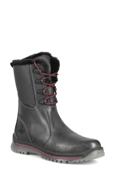 Santana Canada Misa Faux Fur Lined Waterproof Boot In Black