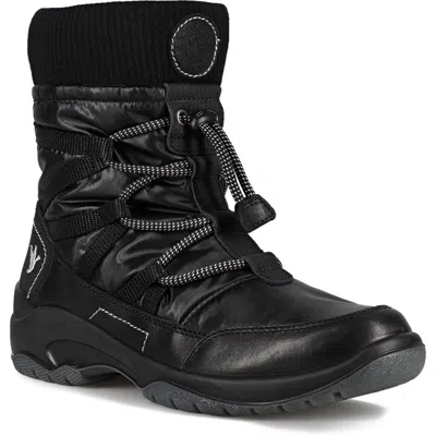 Santana Canada Thea Waterproof Boot In Black/white